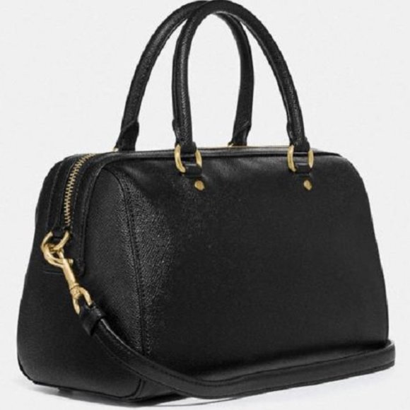 $198 *NEW* COACH Black/Gold SATCHEL - Picture 8 of 8